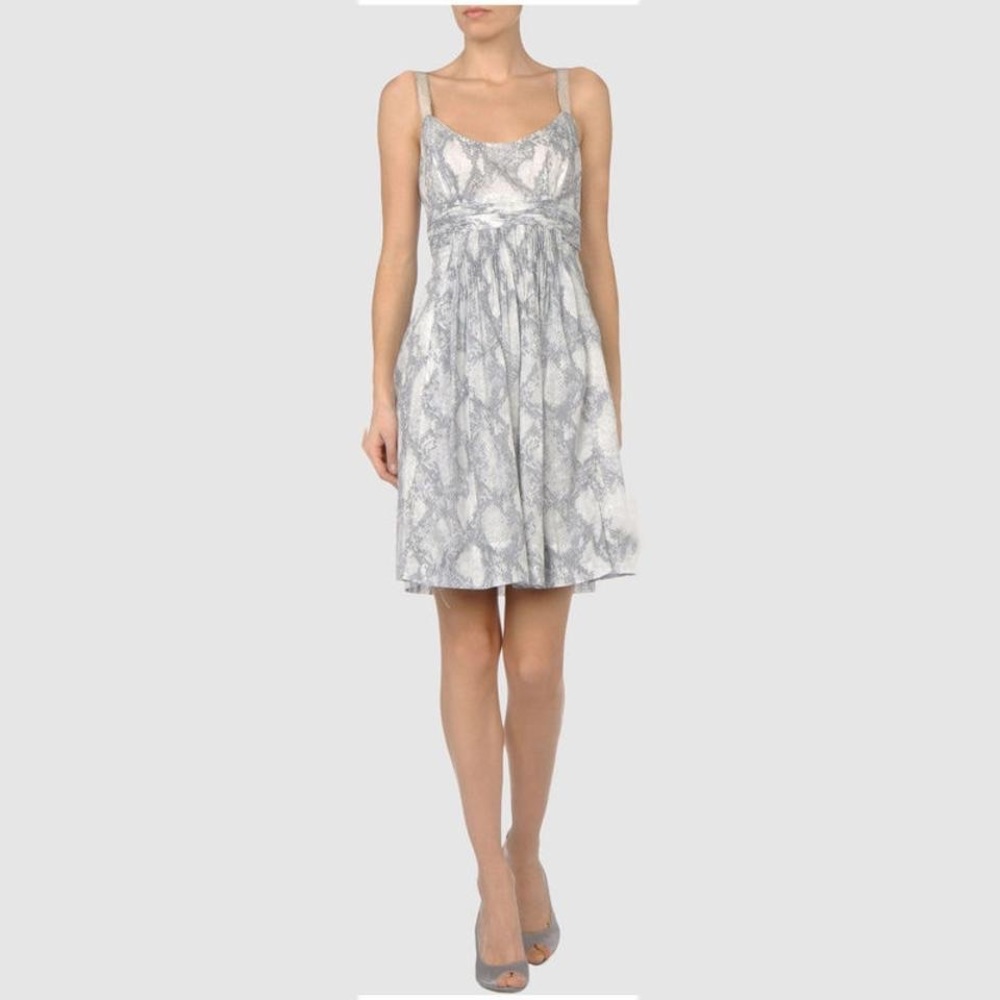 Elie Tahari Leanne snakeprint cotton dress size:2